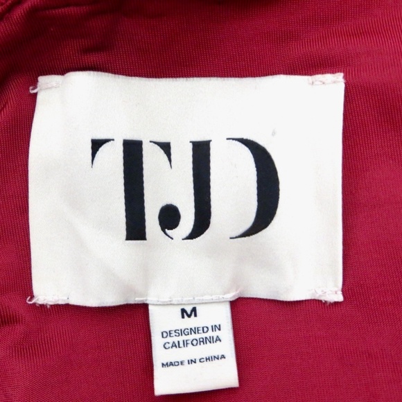 NEW! Velvet Velour Maxi Gown Dress Tie Back Burgundy Red SZ M - Picture 9 of 10